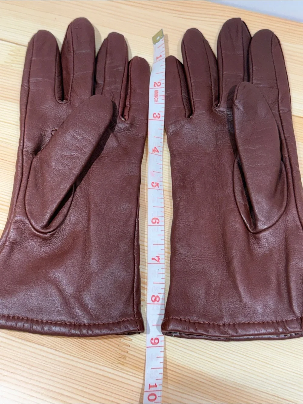 Nordstrom Leather Equestrian Driving Gloves - Burgundy Oxblood Lined